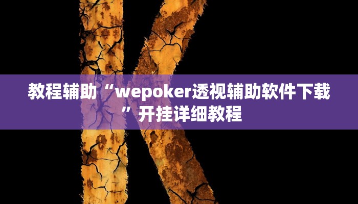 玩家辅助神器:“WePoKer作弊透视方法”其实确实有挂
