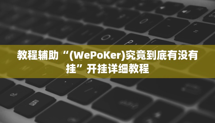 教程辅助“(WePoKer)究竟到底有没有挂”开挂详细教程