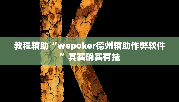 教程辅助“wepoker德州辅助作弊软件”其实确实有挂
