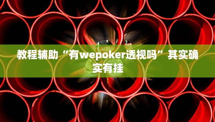 辅助教程“wepoker透视挂作弊挂方法(透视 )!详细教程透视方法