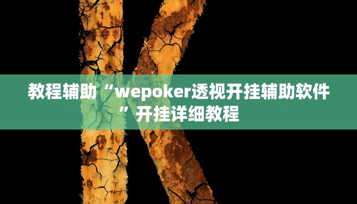 教程辅助“wepoker透视开挂辅助软件”开挂详细教程