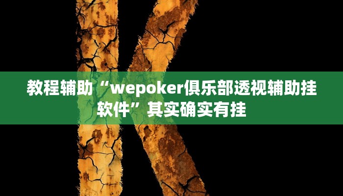 教程辅助“wepoker俱乐部透视辅助挂软件”其实确实有挂