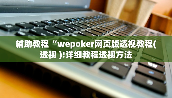 开挂辅助工具“wepoker透视挂安装教程(透视 )!详细教程透视方法