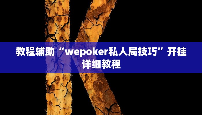 教程辅助“wepoker私人局技巧”开挂详细教程