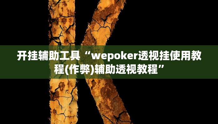 教程辅助“HHpoker究竟透视挂真的假的”开挂详细教程