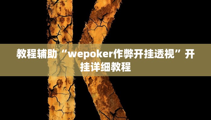 教程辅助“wepoker作弊开挂透视”开挂详细教程