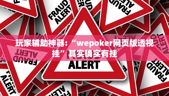 玩家辅助神器:“wepoker网页版透视挂”其实确实有挂