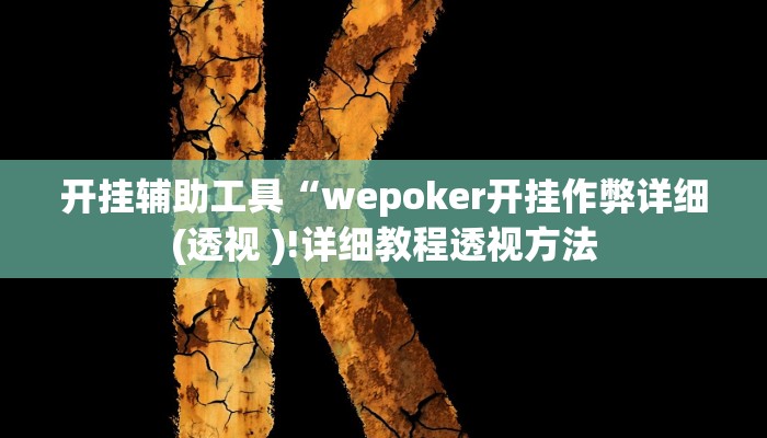 开挂辅助工具“wepoker开挂作弊详细(透视 )!详细教程透视方法 开挂辅助工具“wepoker开挂作弊详细(透视 )!详细教程透视方法