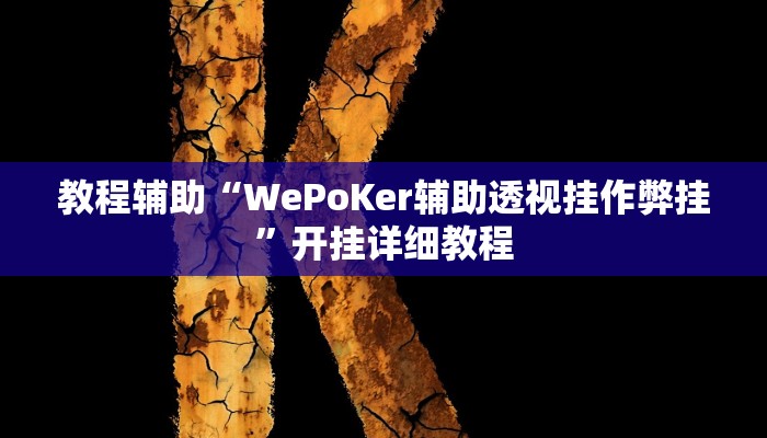 教程辅助“WePoKer辅助透视挂作弊挂”开挂详细教程