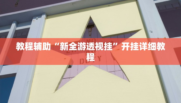 教程辅助“新全游透视挂”开挂详细教程
