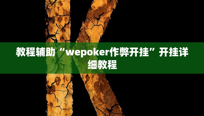 教程辅助“wepoker作弊开挂”开挂详细教程