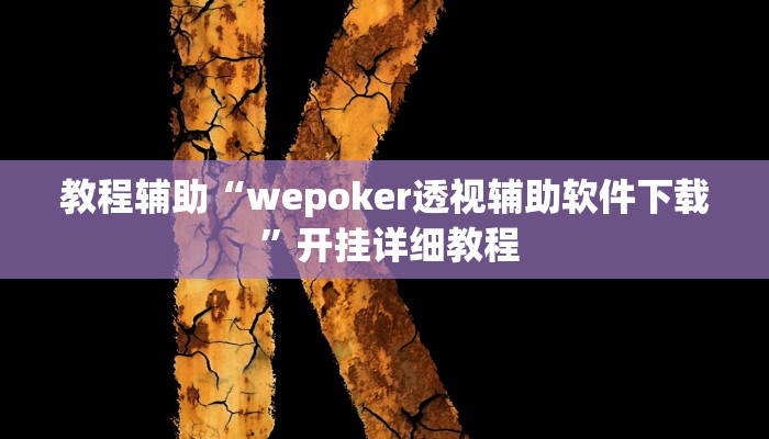 教程辅助“wepoker透视辅助软件下载 ”开挂详细教程