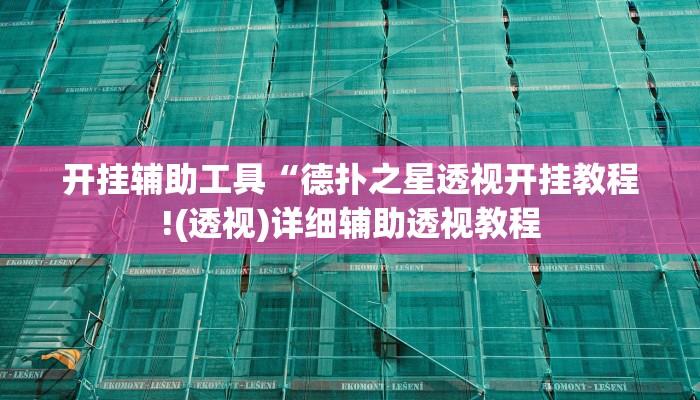 开挂辅助工具“德扑之星透视开挂教程!(透视)详细辅助透视教程