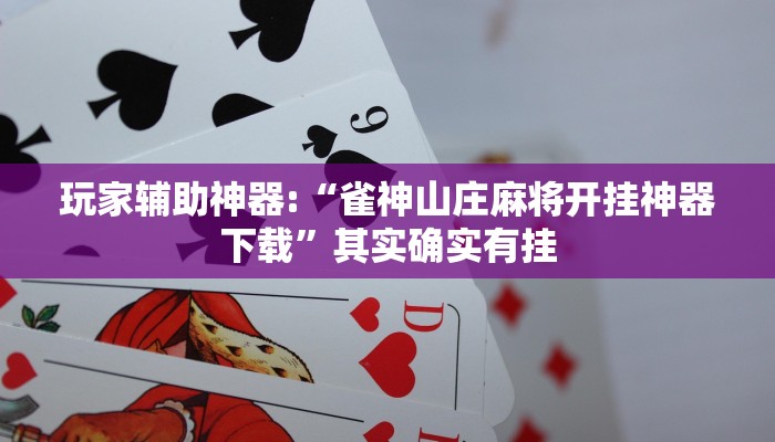 玩家辅助神器:“雀神山庄麻将开挂神器下载”其实确实有挂