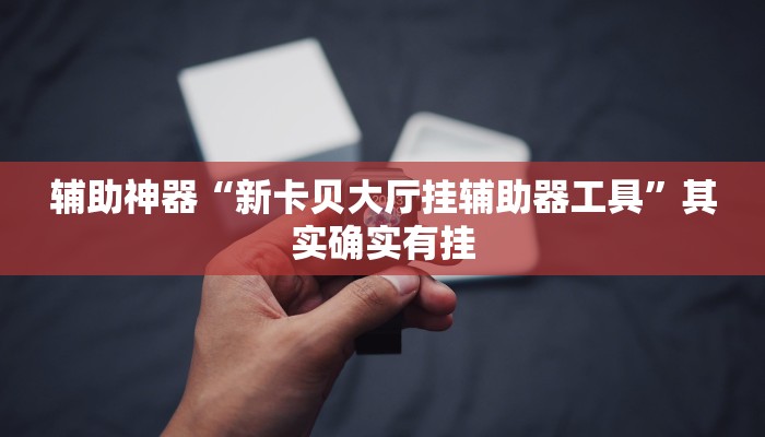 辅助神器“新卡贝大厅挂辅助器工具”其实确实有挂