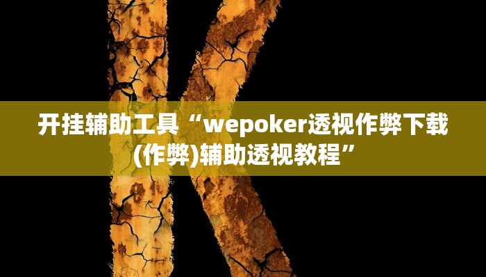 开挂辅助工具“wepoker透视作弊下载(作弊)辅助透视教程”