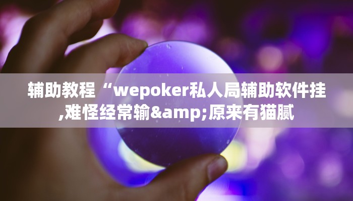 辅助教程“wepoker私人局辅助软件挂,难怪经常输&原来有猫腻