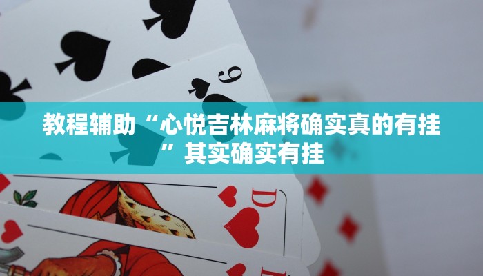 教程辅助“心悦吉林麻将确实真的有挂”其实确实有挂