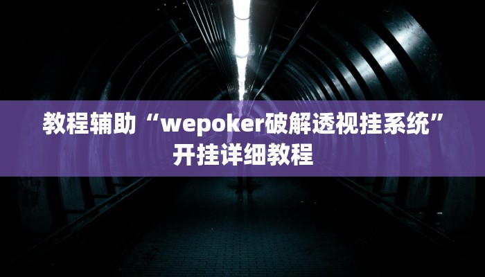 开挂辅助工具“wepoker私人局作弊挂,难怪经常输&原来有猫腻