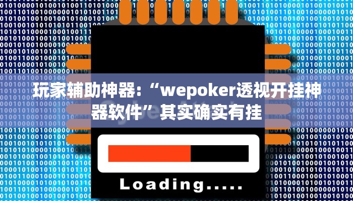 玩家辅助神器:“wepoker透视开挂神器软件”其实确实有挂