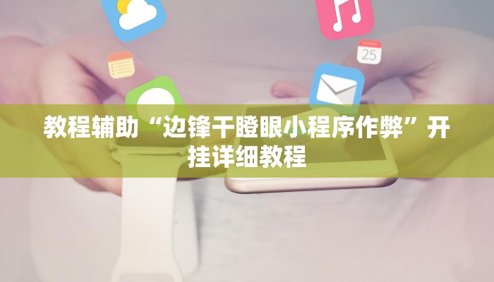 教程辅助“边锋干瞪眼小程序作弊”开挂详细教程