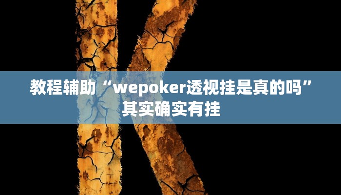 教程辅助“wepoker透视挂是真的吗”其实确实有挂